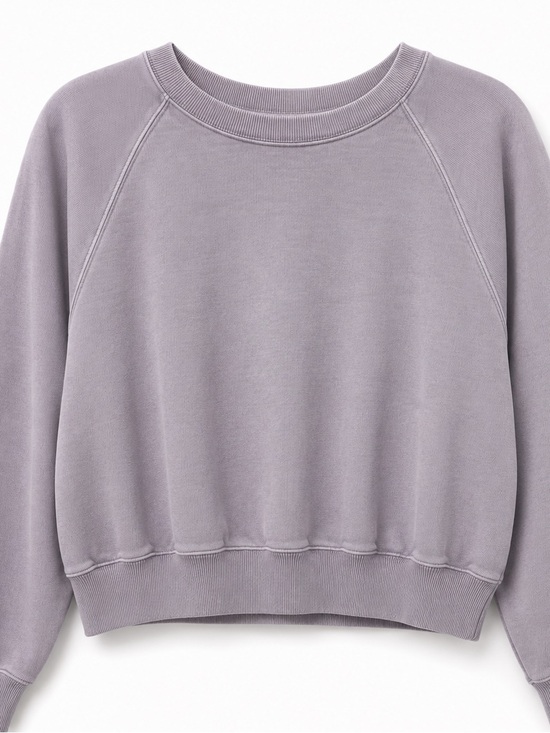 Wilfred Tops - Aritzia Wilfred Free Cropped Crewneck Sweatshirt Lavender Grey Size Medium